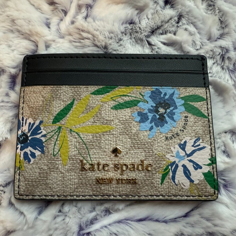 NWT Kate Spade Flower Card Holder
